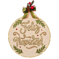 Art.10835 Esfera Navidad Calada 57.5x50cm 1pz