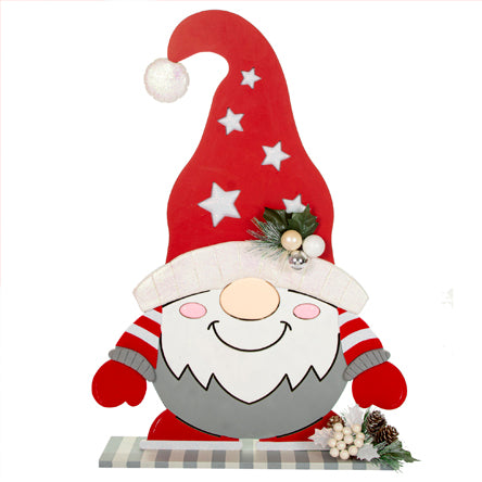 Gnomo Rojo Con Estrellas