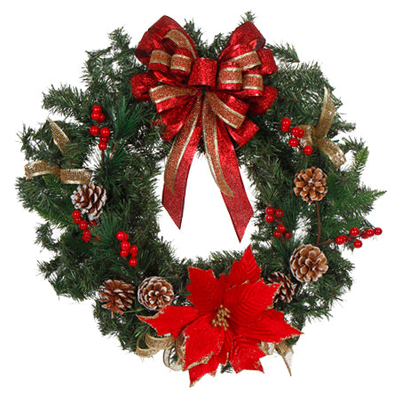 Corona Con Moño Y Nochebuena