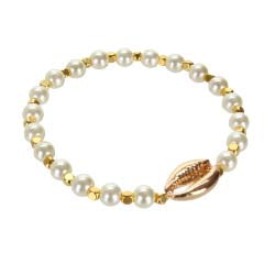 Pulsera Con Perla Y Dije De Mar