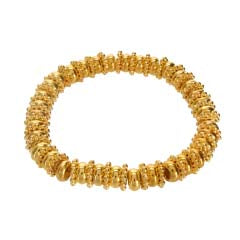 Collar Con Rondel Fino Oro