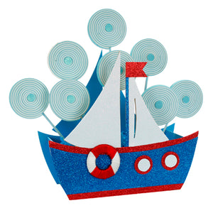 Adorno Barco Con Paletas
