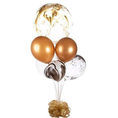 Fantasías Miguel Clave:AX218 Adorno Globos Oro Con Negro