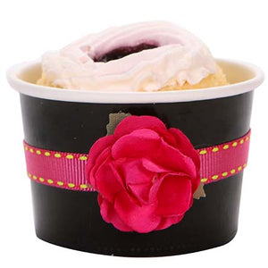 Vaso Negro Con Listón