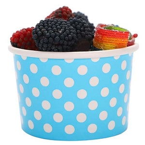 Vaso Impreso Con Puntos Azul