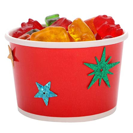 Vasito Rojo Con Estrellas