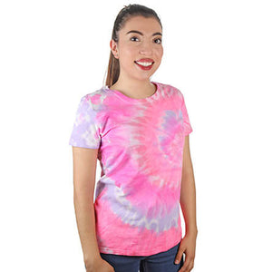 Playera Tie Dye Tonos Rosas