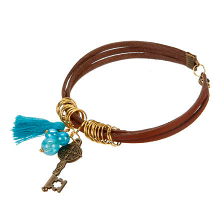 Pulsera Con Borla Y Llave De San Benito