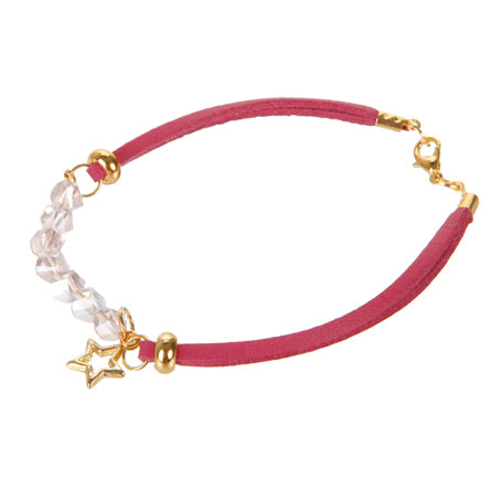 Pulsera Imitacion Piel Con Rondel Fino