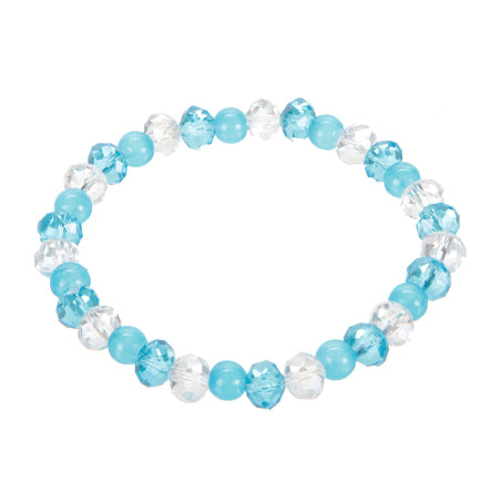 Pulsera Con  Rondel Cristal