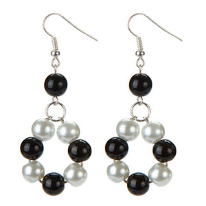 Aretes Círculo De Perlas
