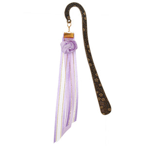 Separador De Libros Con Listón Morado