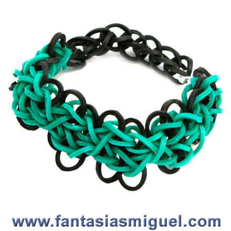 Pulsera Mariposa Negro/Agua