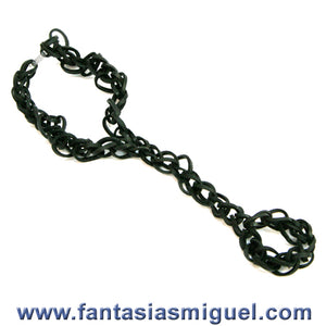Pulsera Con Anillo Negro