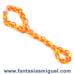 Pulsera Con Anillo Naranja/Amarillo