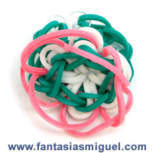 Anillo Con Ligas, Agua Blanco Rosa