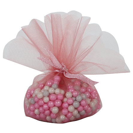 Bolsa De Organza Rosa