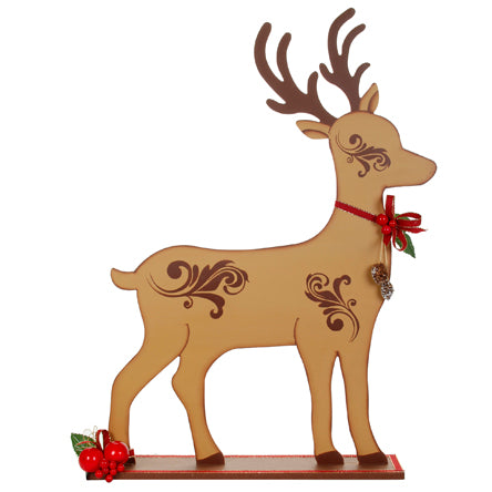 Venado Rustico Café/Rojo