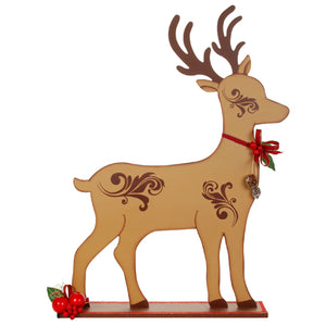 Venado Rustico Café/Rojo