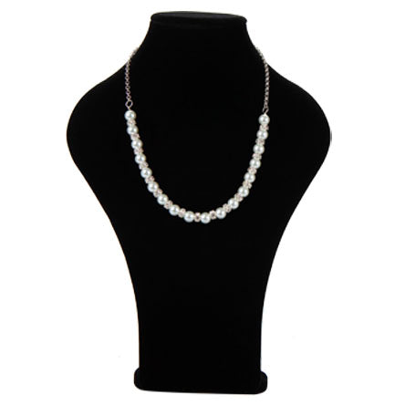 Collar De Cadena Con Perlas