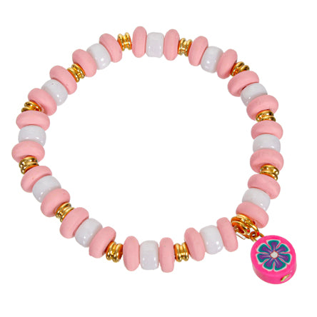 Pulsera Rosa/Blanco