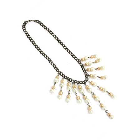 Collar Vintage Con Perlas