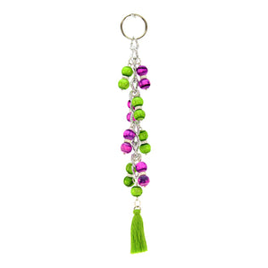 Llavero Rosa-Verde Con Borla