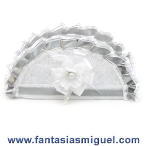 Servilletero Boda Blanco/ Plata