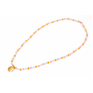 Collar Multicolor Con Dije Círculo