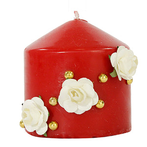 Vela Con Flores