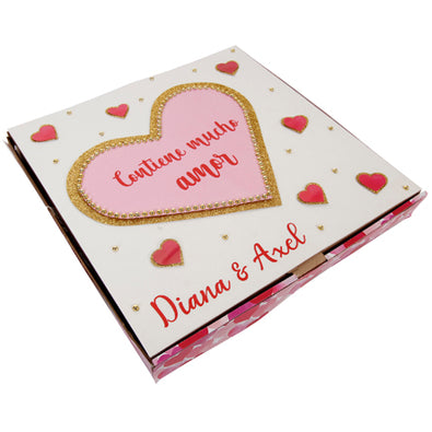 Fantasías Miguel Clave:EZ458 Caja Con Corazón Diana Y Axel