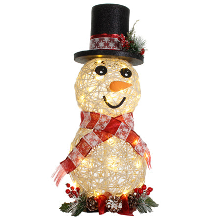 Muñeco De Nieve Con Luz