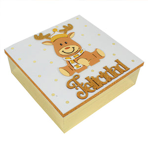Caja Regalo Con Reno