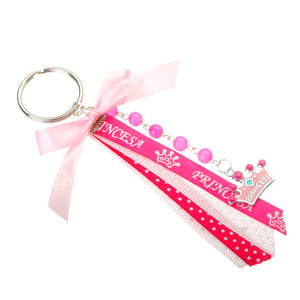 Llavero Con Listón Y Dije Princesa