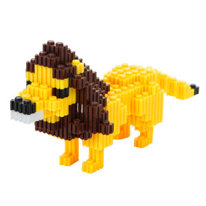 León Con Bloques 3d
