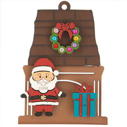 Esfera Casita Con Santa