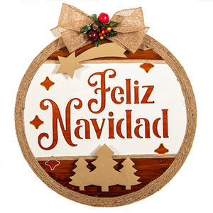 Esfera Navidad Rustica