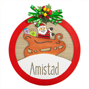 Esfera Navidad Trineo Santa
