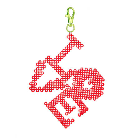 Llavero Love Con Cuentas Dtubito