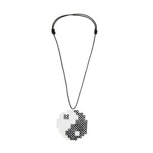 Collar Yin Yang Con Cuentas Dtubito