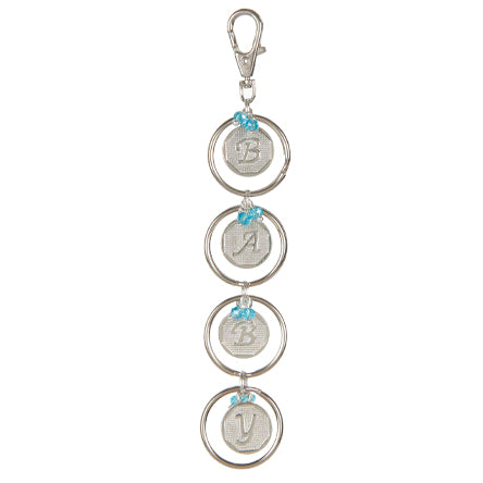 Llavero Baby Plata  Con Dijes