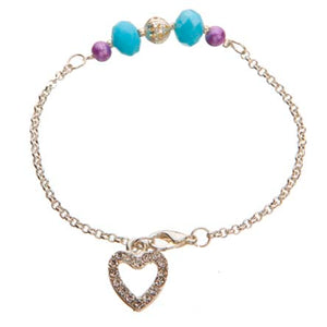 Pulsera De Cadena Con Dije Corazón