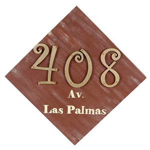 Colgante Placa Numero Casa