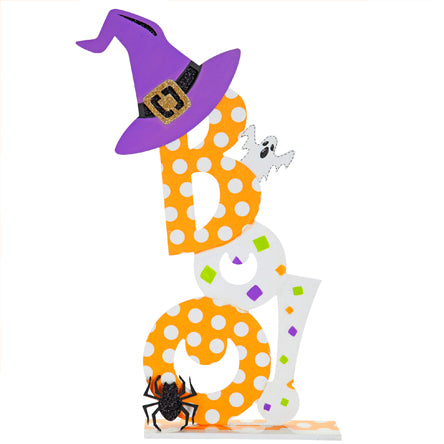 Letrero Boo Con Sombrero