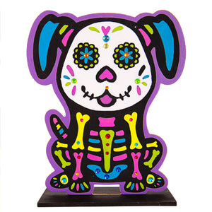 Perrito De Madera Violeta