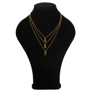 Collar Triple Con Letras