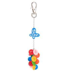 Broche Para Llavero Con Cadena Y Adornos De Madera