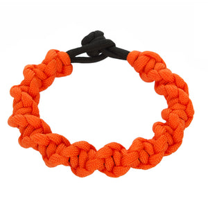 Pulsera De Cordón Naranja Y Negro