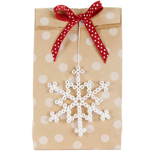 Bolsa De Papel Con Copo De Nieve