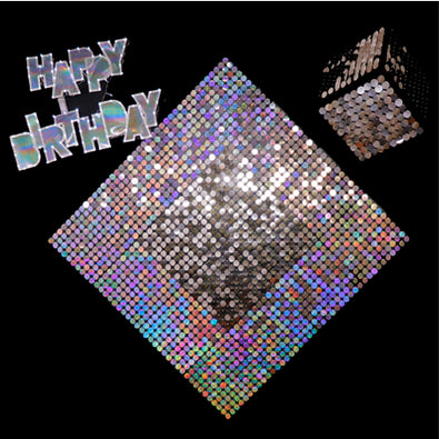 Fantasías Miguel Clave:IM1249 Fondo Happy  Birthday Con Lentejuela